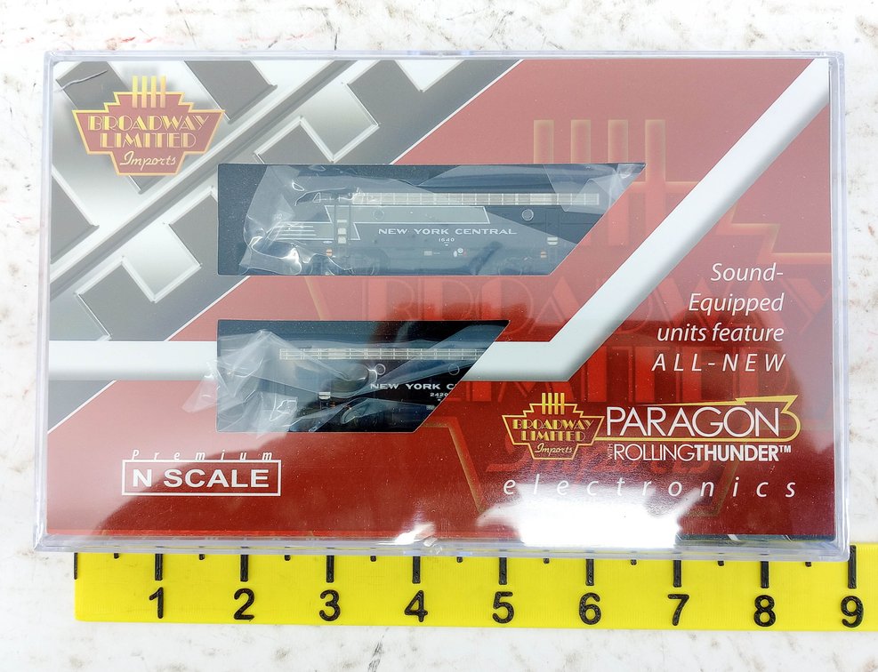 BROADWAY LIMITED 3514 NYC EMD F7 A/B DIESEL LOCOMOTIVE SET N SCALE, OB INV 263330231