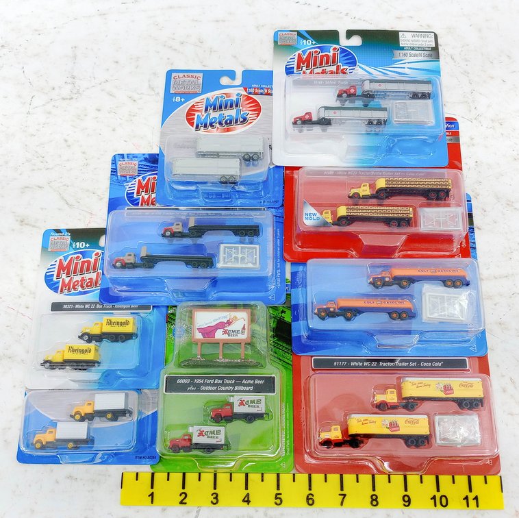 ASSORTED CLASSIC METAL WORKS MINI METALS N SCALE TRUCKS & TRAILERS INV 263330237