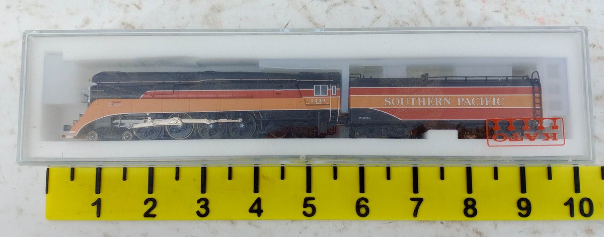 KATO 126-0301 SOUTHERN PACIFIC GS-4 4449 N SCALE STEAM LOCOMOTIVE, OB INV 263330240