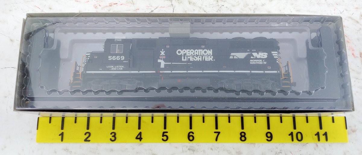 ATLAS HO 10002406 NORFOLK SOUTHERN OPERATION LIFESAVER GP38 LOCOMOTIVE #5669, OB INV 263330260