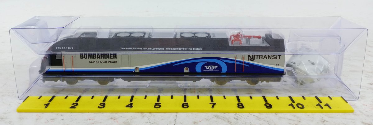 ATLAS HO 10002669 NJ TRANSIT BOMBARDIER ALP-45 DP LOCOMOTIVE #4500 DCC SOUND, OB INV 263330274