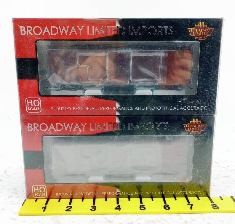 4 BROADWAY LIMITED IMPORTS HO 1754 NYC STEEL BOX CARS, UNLETTERED & UNNUMBERED, 4 OBS INV 263330282