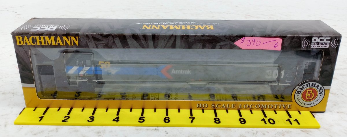BACHMANN HO 68303 AMTRAK 50TH ANNIVERSARY ALC-42 CHARGER DIESEL LOCOMOTIVE, DCC SOUND, OB INV 263330290