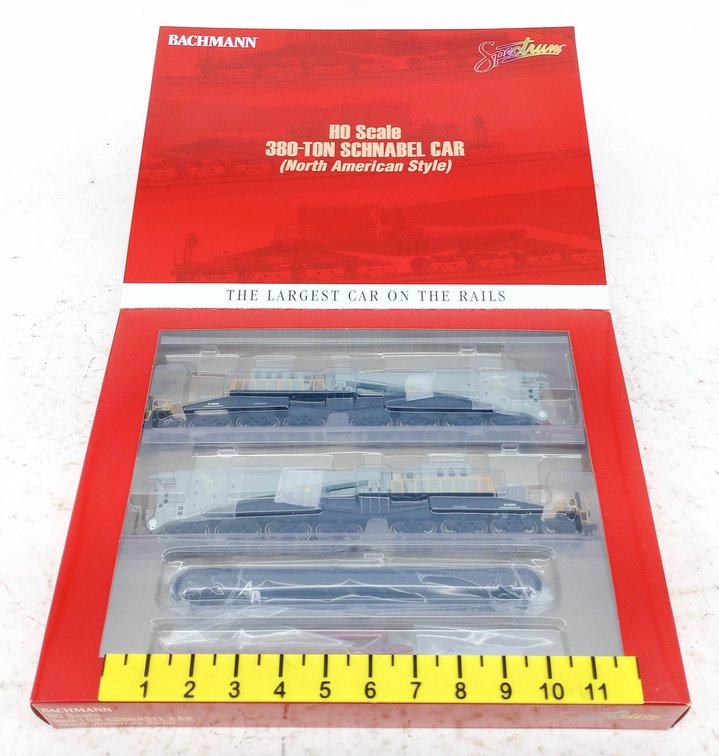 BACHMANN SPECTRUM HO SCALE 380-TON SCHNABEL CAR NORTH AMERICAN STYLE, OB INV 263330291