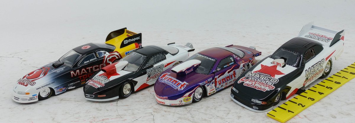 4 DIE-CAST DRAG RACING FUNNY CARS MATCO TOOLS DEAN SKUZA SUMMIT PONTIAC SUPERNATIONALS 1997 INV 263330299