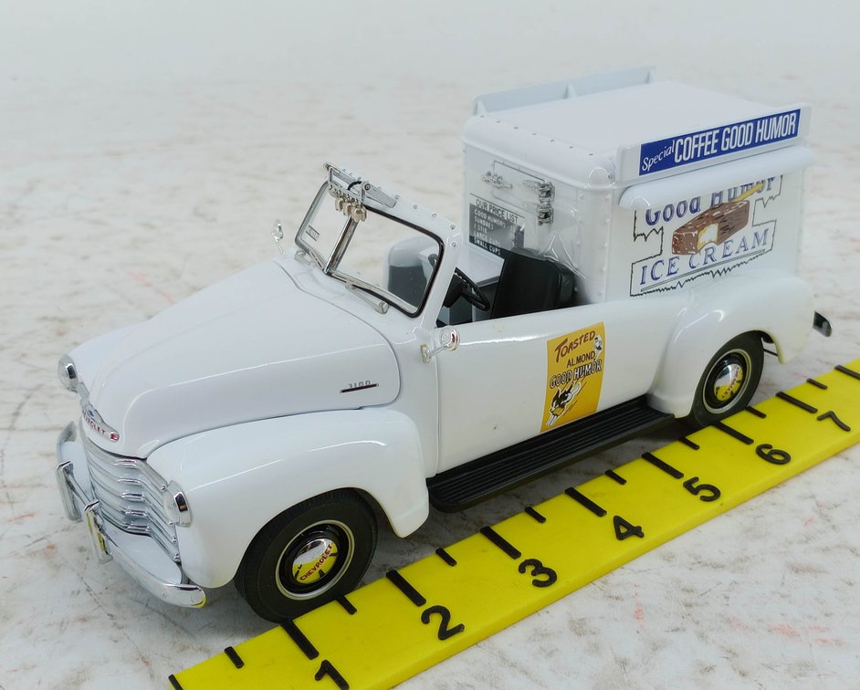 CHEVROLET 3100 GOOD HUMOR ICE CREAM TRUCK DIE-CAST WHITE PICKUP OB INV 263330324