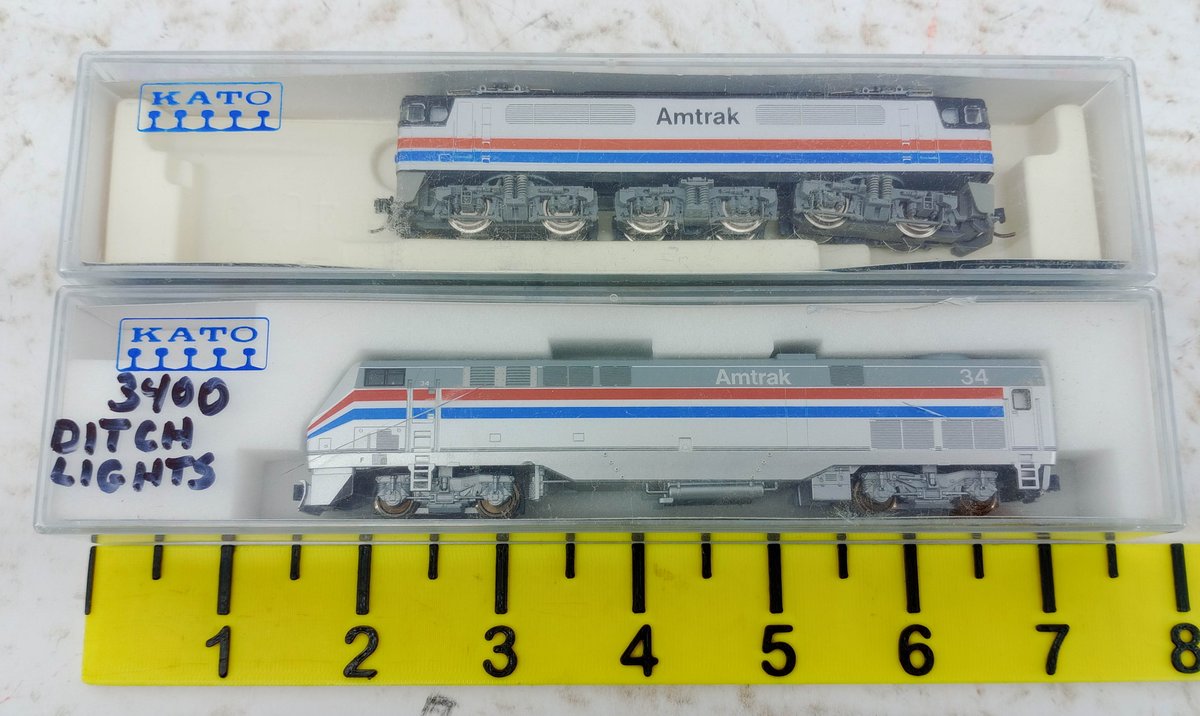 2 KATO N SCALE AMTRAK LOCOMOTIVES, 2 OBS INV 263330349