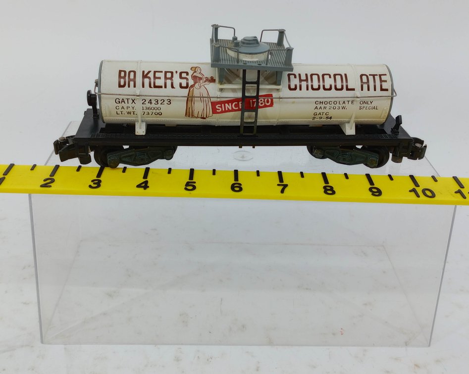 AMERICAN FLYER 24323 BAKERS CHOCOLATE TANK CAR INV 263360004
