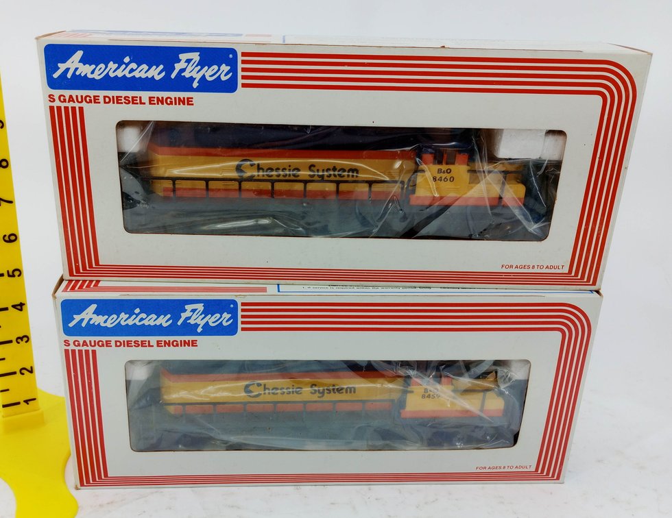 AMERICAN FLYER B&O GP-20 CHESSIE SYSTEM POWERED DIESEL ENGINE & NON POWERED DUMMY INV 263360018