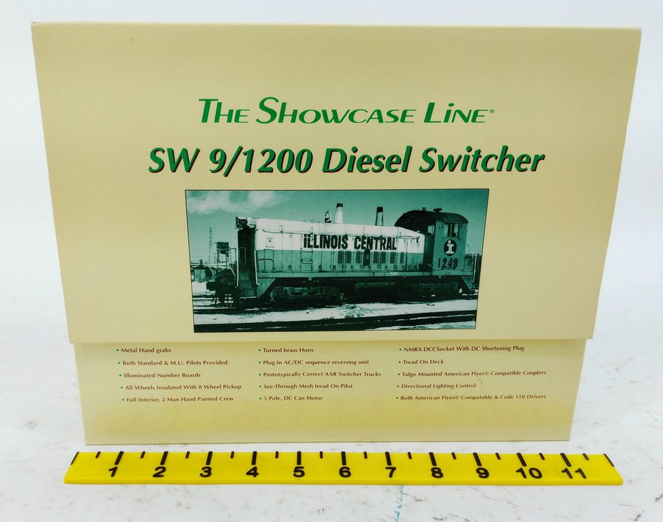 S-HELPER SHOWCASE LINE 00108 SW-9 CHESSIE SYSTEM B&O 9601 DIESEL SWITCHER, OB INV 263360033
