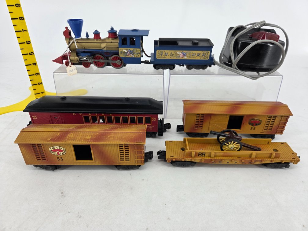 AMERICAN FLYER 20655 F.Y & P.R.R FRONTIERSMAN TRAIN W/ TRANSFORMER INV 263360012