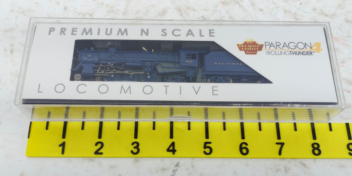 BROADWAY LIMITED N GAUGE 6926 B&O 5308 HEAVY PACIFIC 4-6-2 STEAM LOCOMOTIVE, SOUND/DCC, OB INV 263330371