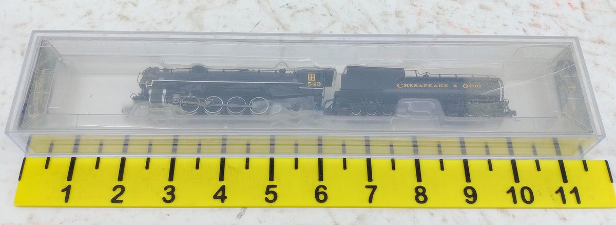BACHMANN 82513 N SCALE C&O 543 USRA 4-8-2 STEAM LOCOMOTIVE W/ TENDER DCC, OB INV 263330385