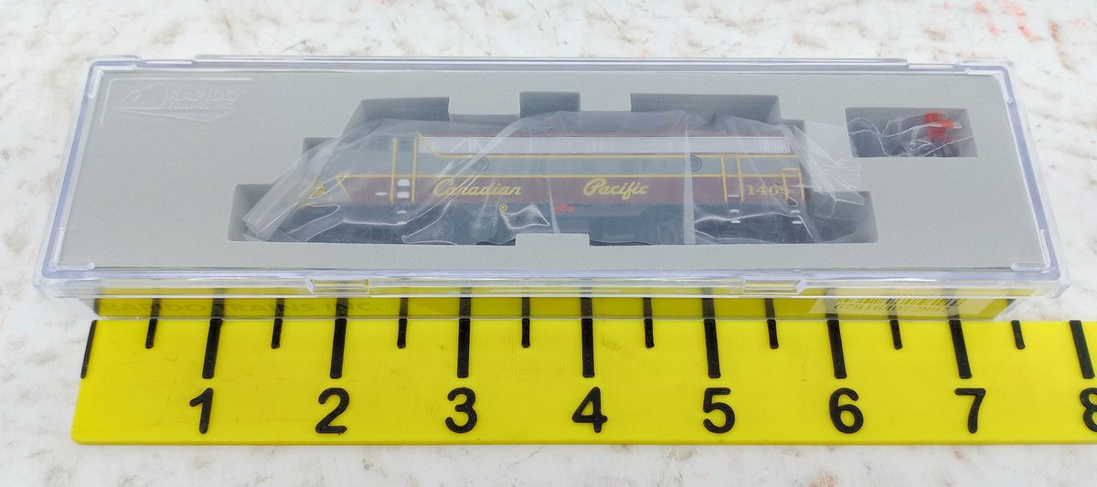 RAPIDO 80024 CP FP9A #1405 SCRIPT SCHEME N SCALE DIESEL LOCOMOTIVE DC/DCC/SOUND, OB INV 263330395