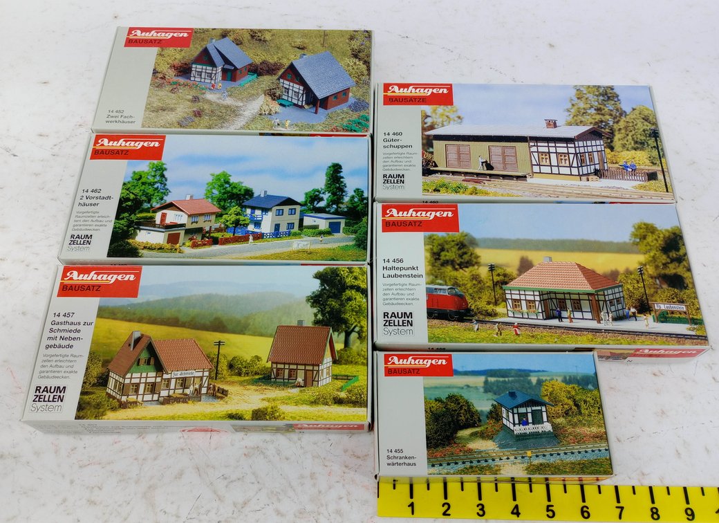 6 AUHAGEN N GAUGE BUILDING KITS, 6 OBS NNC INV 263330396