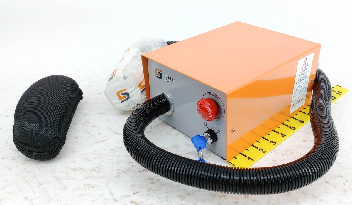 SJ LASER DL445 CONTROL UNIT W/ HOSE, KEY & GLASSES CASE INV 263330407
