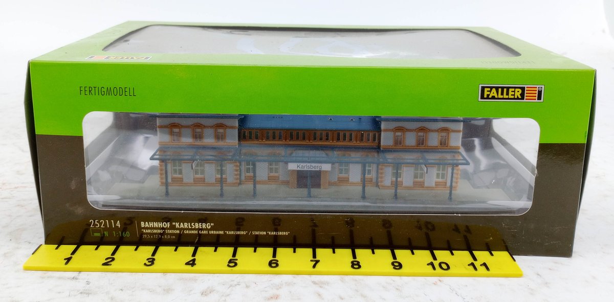 FALLER 252114 KARLSBERG N SCALE TRAIN STATION BUILDING, OB INV 263330408