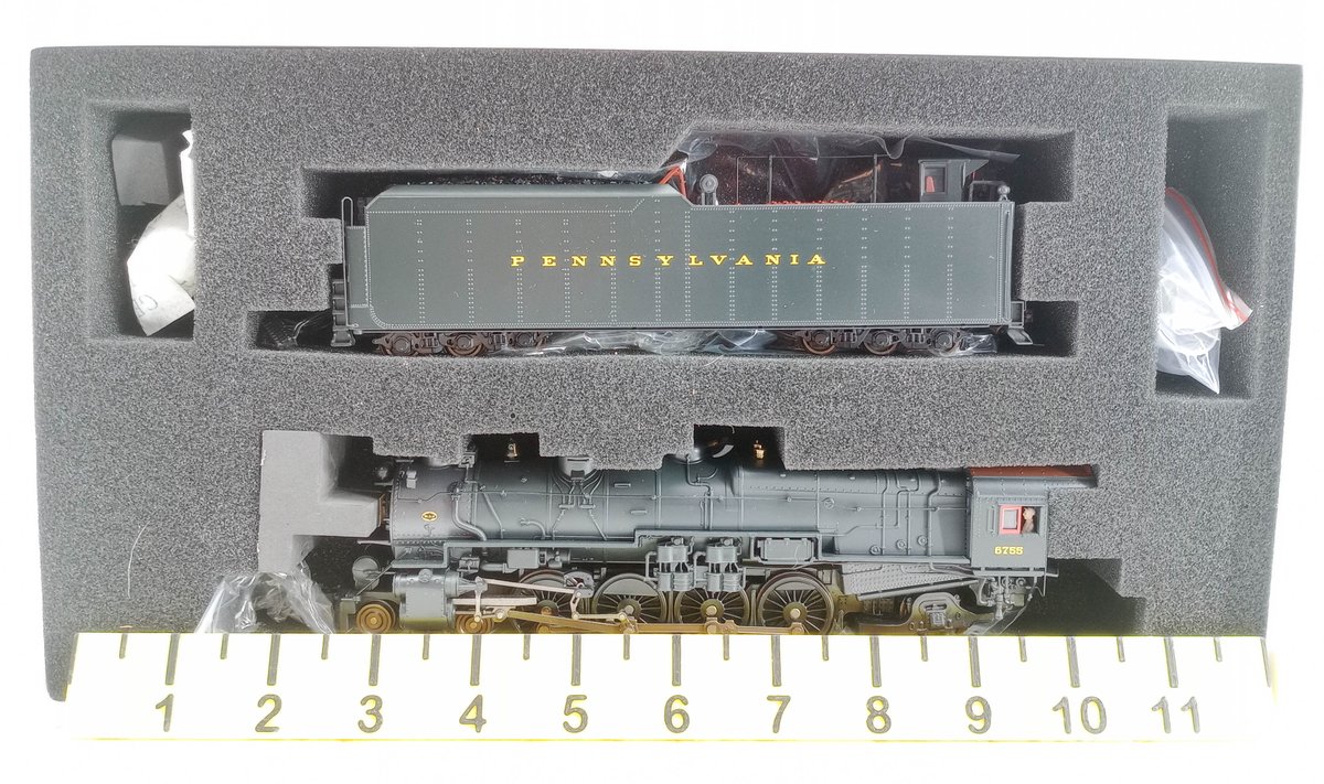 BROADWAY LIMITED N GAUGE 4074 PRR M1B 4-8-2 #6755 STEAM LOCOMOTIVE & TENDER, OB INV 263330421