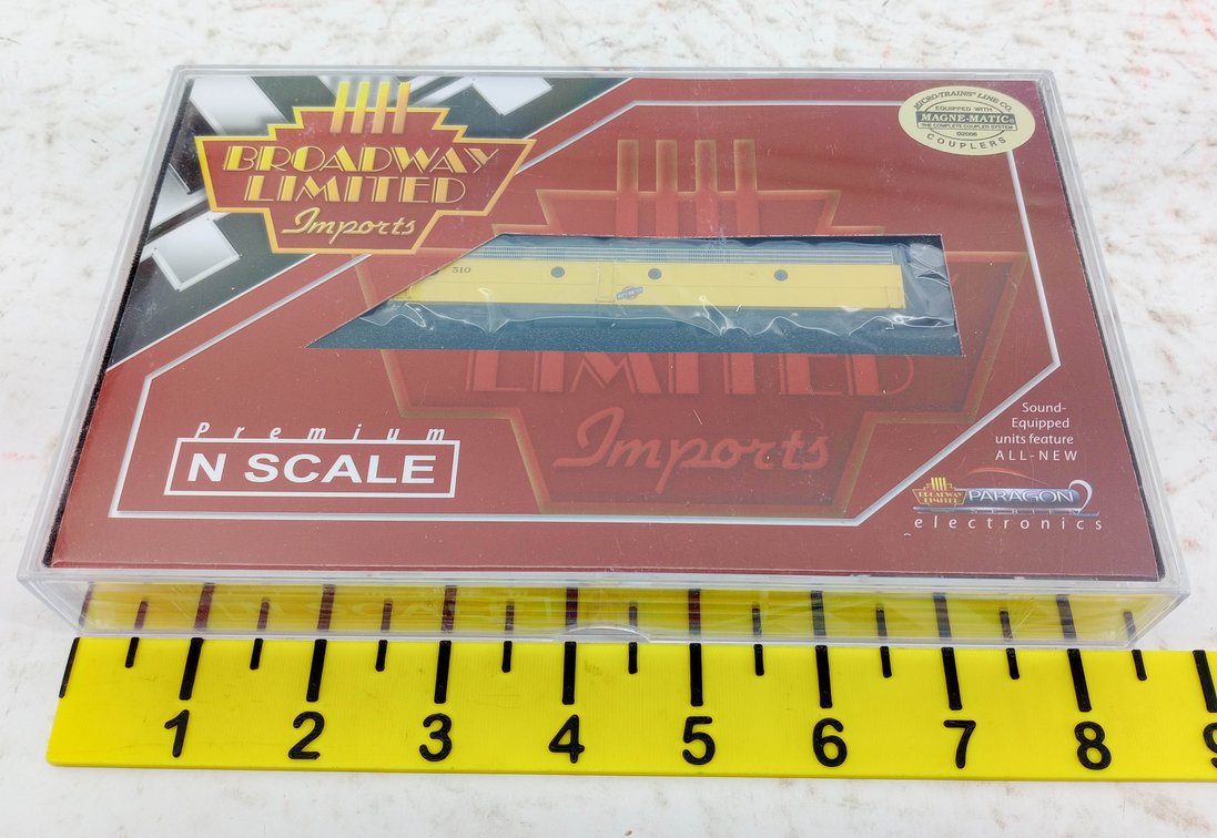 BROADWAY LIMITED 3244 C&NW EMD E8A DIESEL LOCOMOTIVE #510 W/ SOUND, N SCALE, OB INV 263330434