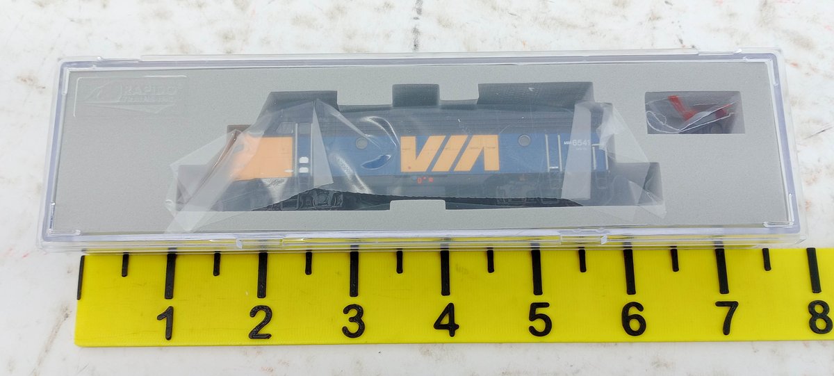 RAPIDO 530514 VIA RAIL CANADA CN FP9A #6541 N SCALE DIESEL LOCOMOTIVE, DC/DCC/SOUND, OB INV 263330439