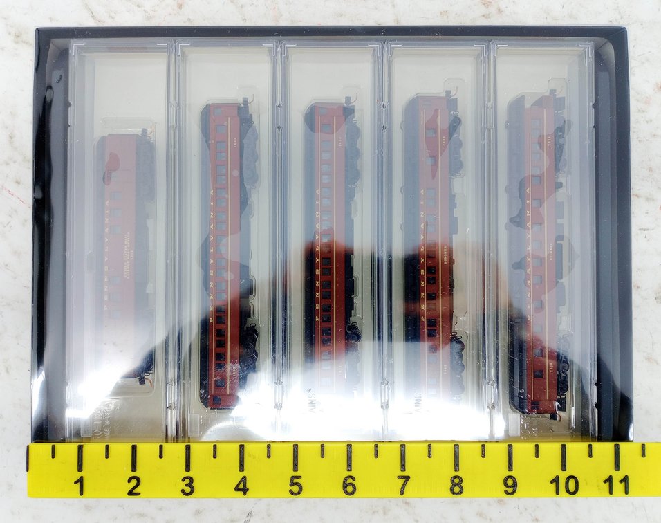 MICRO-TRAINS N GAUGE 993 01 460 PENNSYLVANIA HEAVYWEIGHT 5-PACK PASSENGER CARS, OB INV 263330438