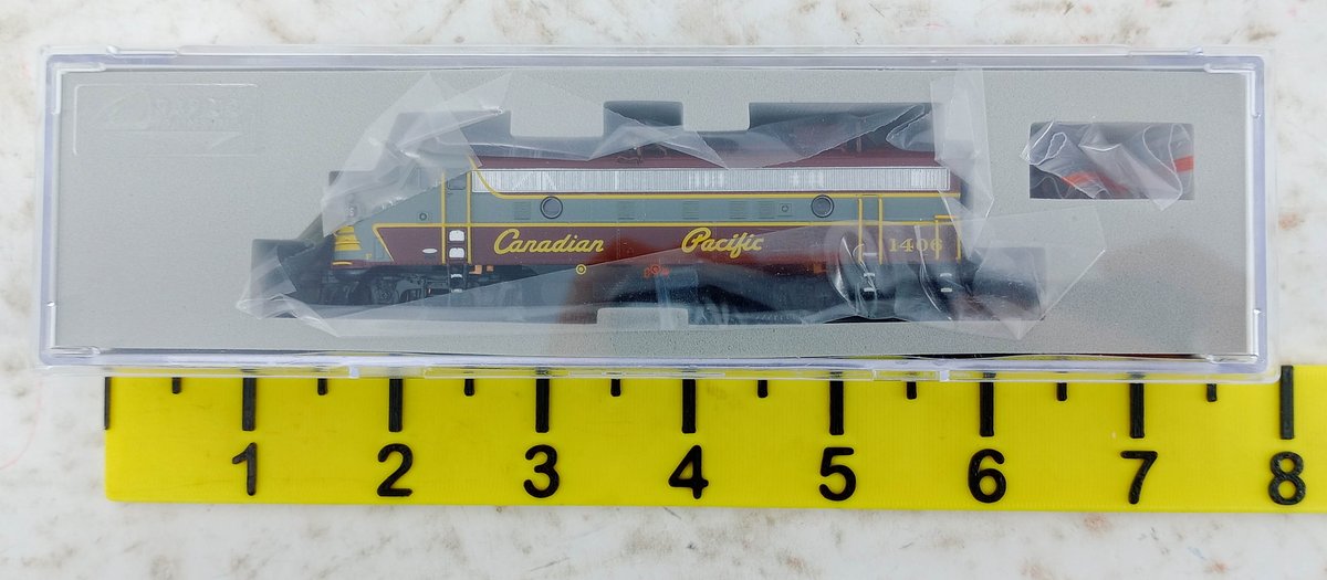 RAPIDO 330523 CP FP9A CPR SCRIPT SCHEME #1406 N SCALE LOCOMOTIVE DC/DCC/SOUND, OB INV 263330442