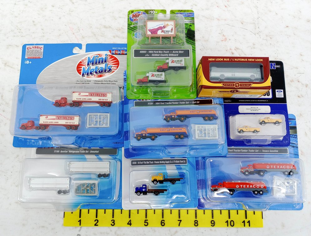 ASSORTED CLASSIC METAL WORKS MINI METALS N SCALE TRUCKS & RAPIDO BUS INV 263330449
