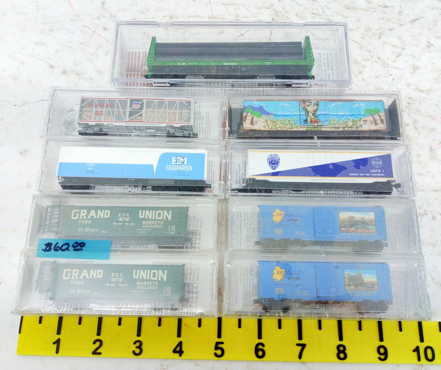 9 ASSORTED MICRO-TRAINS N SCALE FREIGHT CARS, 19 OBS INV 263330468