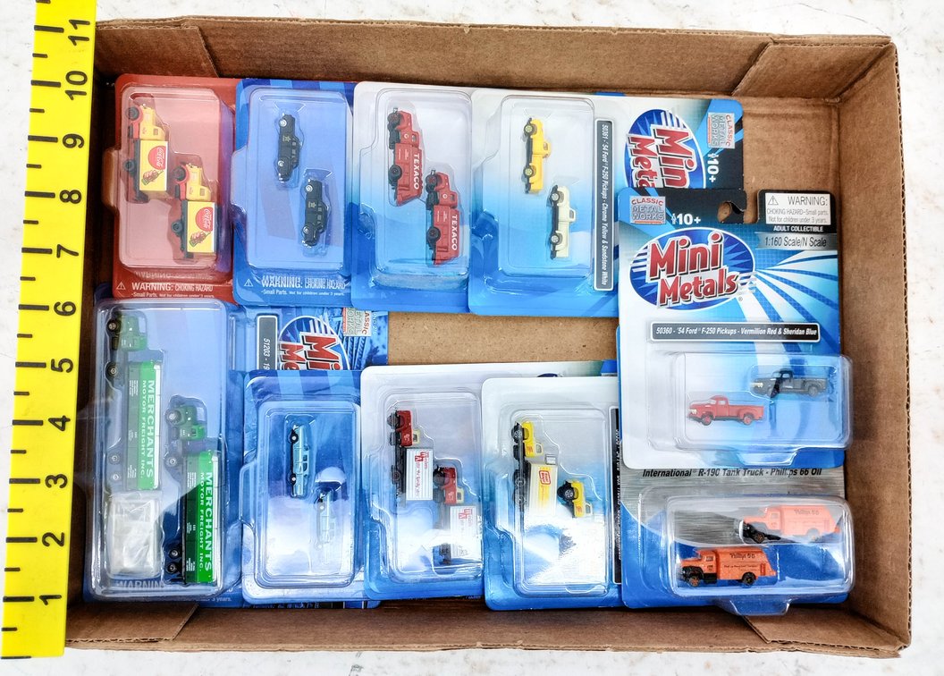 MINI METALS CLASSIC METAL WORKS N SCALE TRUCKS & CARS ASSORTED, SOME OBS INV 263330566