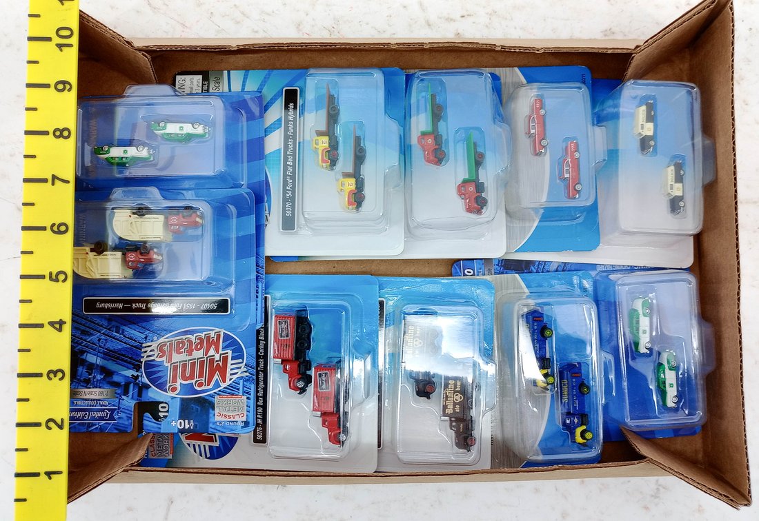 MINI METALS N SCALE ASSORTED 1:160 TRUCKS & POLICE CARS SOME OBS INV 263330574