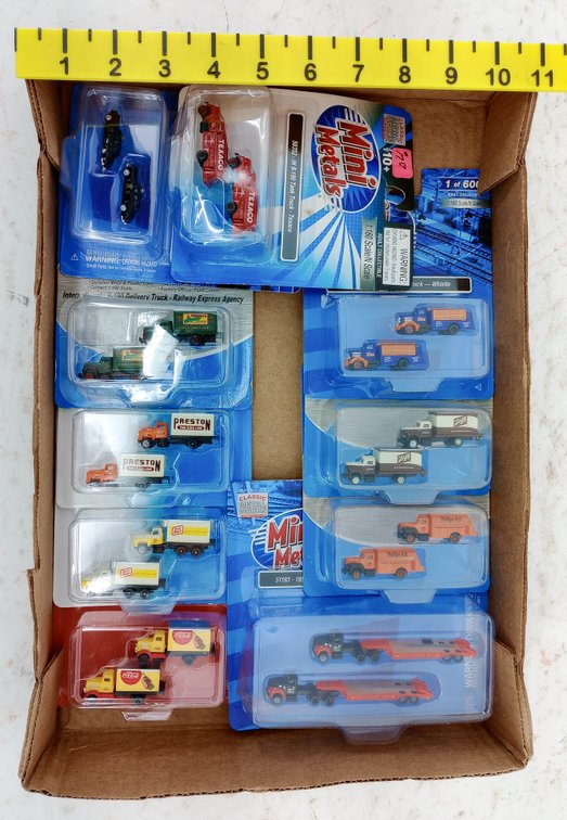 ASSORTED CLASSIC METAL WORKS MINI METALS 1:160 N SCALE TRUCKS & CARS, ALL OBS INV 263330580