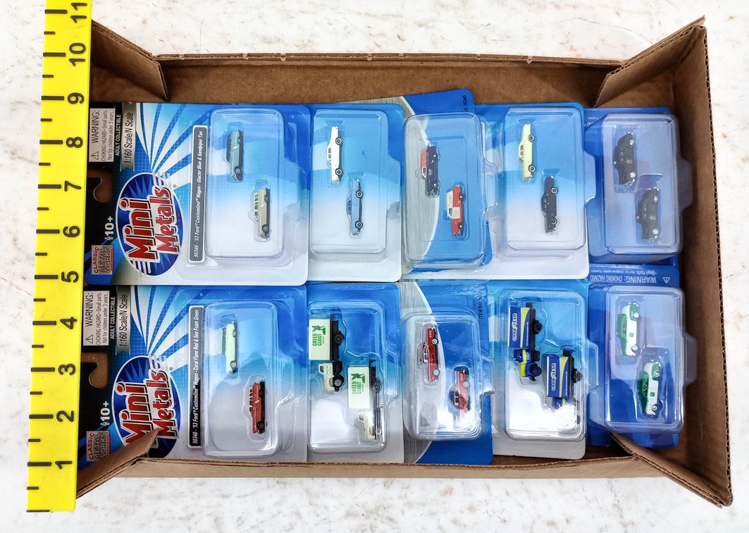 ASSORTED MINI METALS N SCALE 1:160 CARS & TRUCKS, SOME OBS INV 263330589