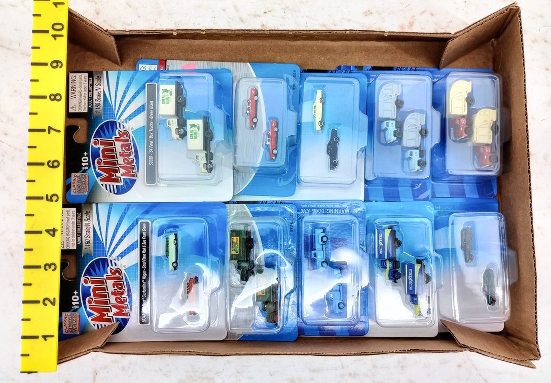 ASSORTED CLASSIC METAL WORKS MINI METALS 1:160 N SCALE VEHICLES, 10 OBS INV 263330592