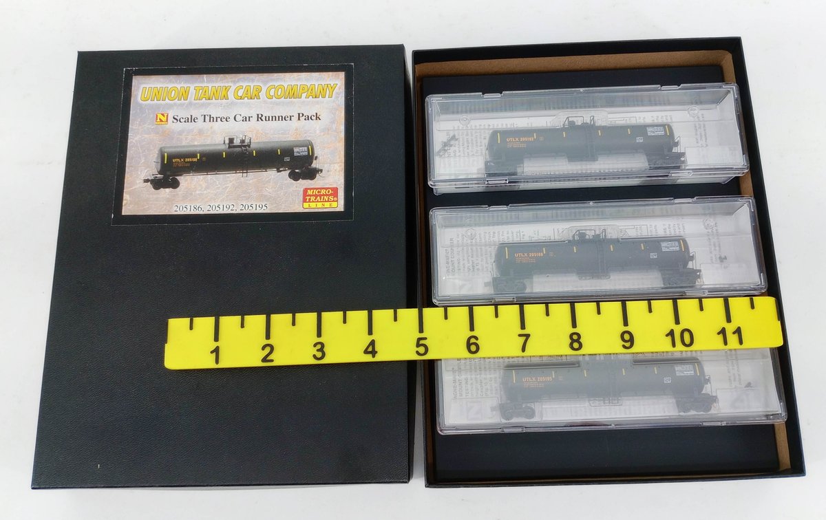 3 MICRO-TRAINS N SCALE RUNNER PACK #121 UTLX 56' GENERAL SERVICE TANK CARS INV 263330724