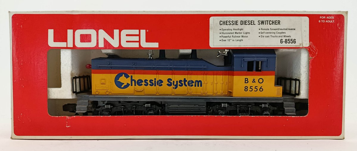 LIONEL O GAUGE 6-8556 CHESSIE SYSTEM B&O DIESEL SWITCHER, OB INV 263380017