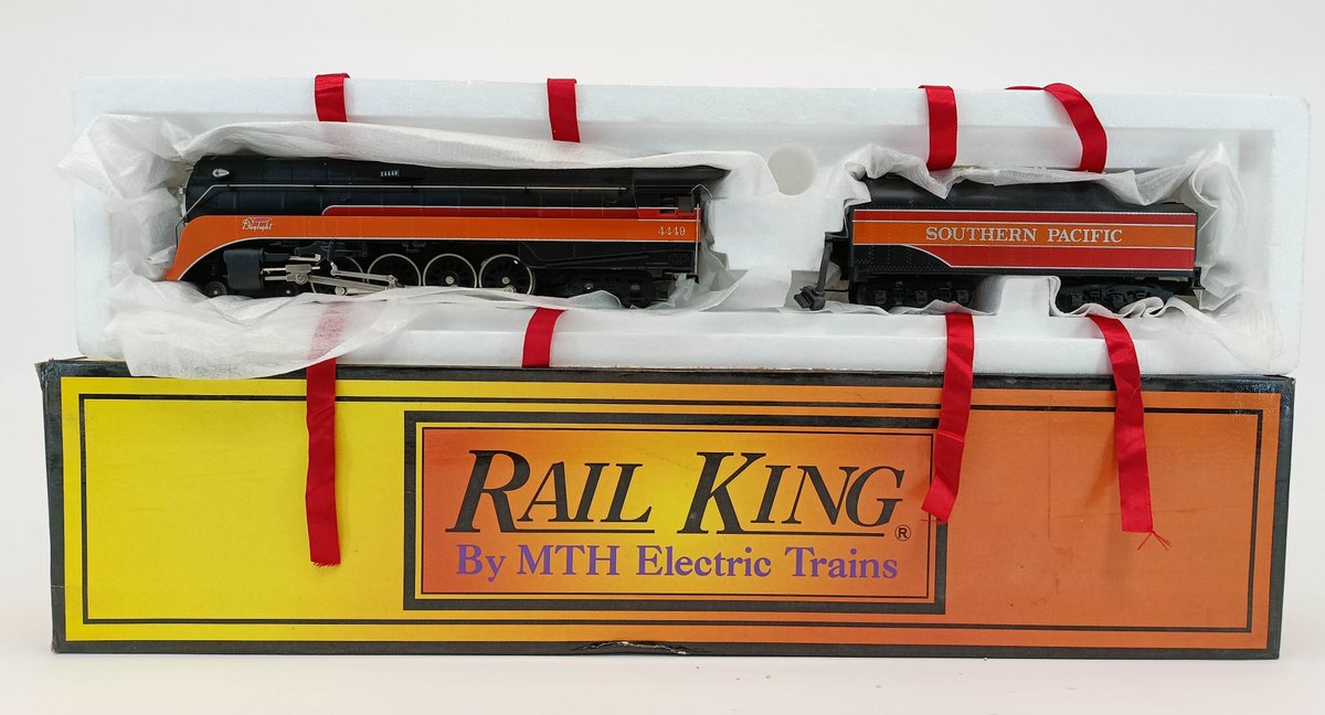 RAIL KING MTH O GAUGE 30-1119-1 SOUTHERN PACIFIC GS-4 STEAM LOCOMOTIVE & TENDER, OB  INV 263380026