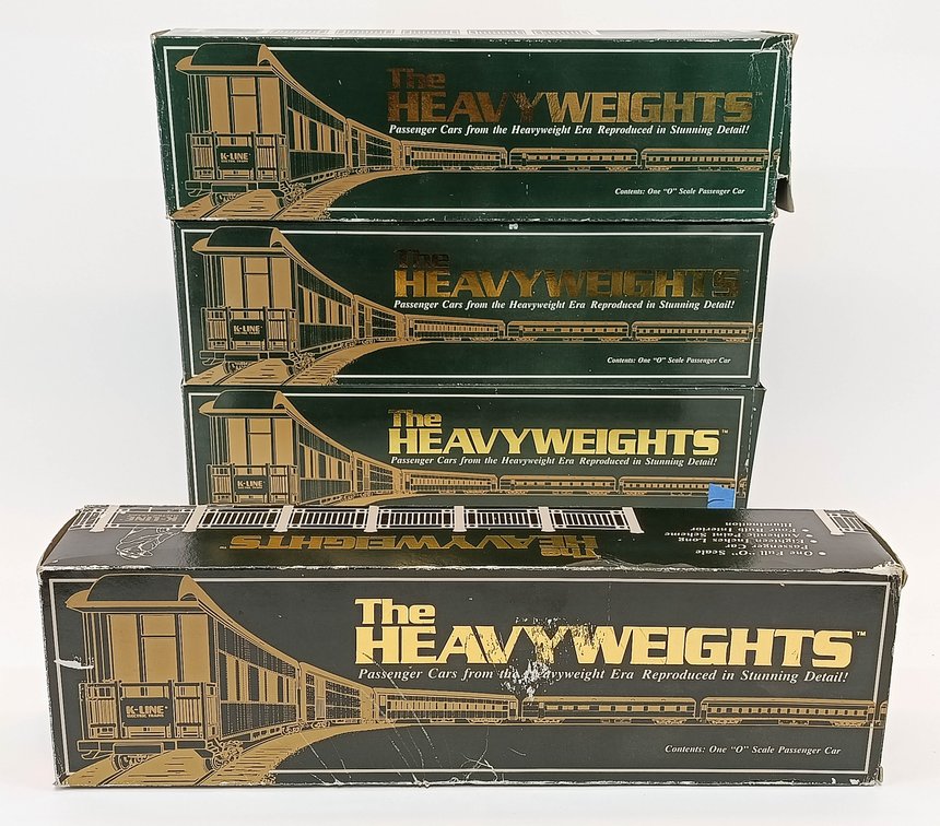 4 K-LINE HEAVYWEIGHTS O GAUGE LACKAWANNA O SCALE PASSENGER CARS, 4 OBS INV 263380027