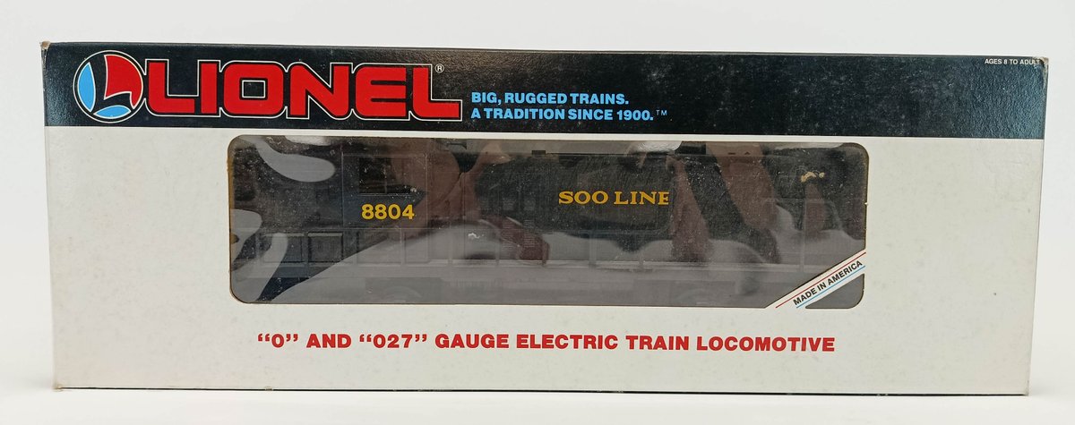 LIONEL O GAUGE 6-18804 SOO LINE RS-3 DIESEL LOCOMOTIVE, OB INV 263380031