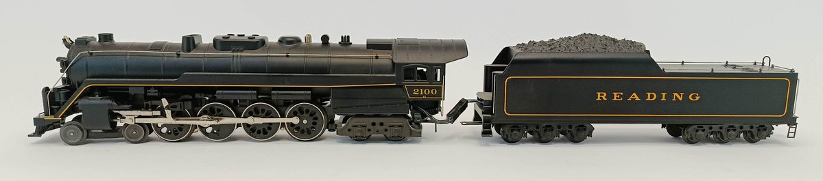 READING O GAUGE 2100 4-8-4 STEAM LOCOMOTIVE & TENDER INV 263380058