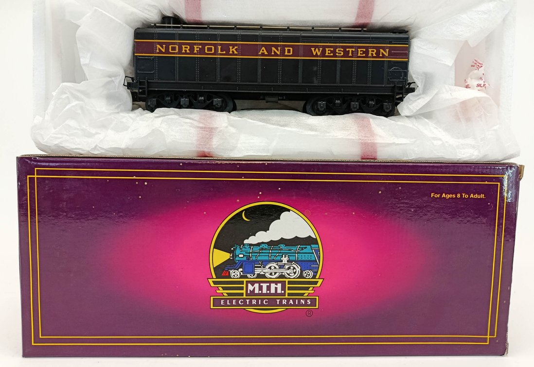 MTH O GAUGE 20-3126 NORFOLK & WESTERN J DIE-CAST AUXILIARY WATER TENDER, OB  INV 263380065