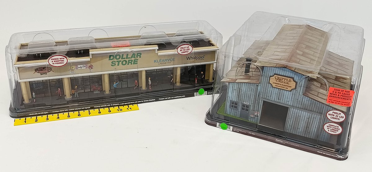 2 MENARDS O GAUGE STRIP MALL & CRIPPLE CREEK LUMBER BUILDINGS, 2 OBS INV 263380070