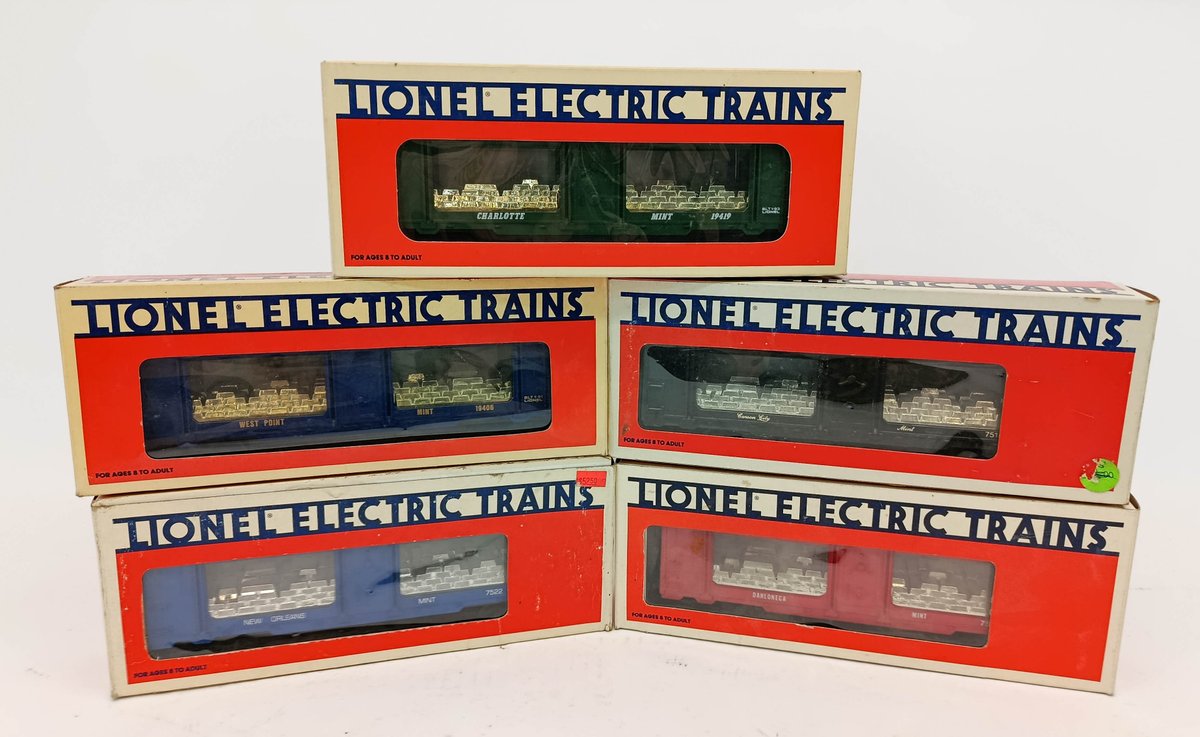 5 LIONEL O GAUGE MINT CARS 6-7522, 6-7518, 6-7530, 6-19419 & 6-19406, 5 OBS INV 263380087