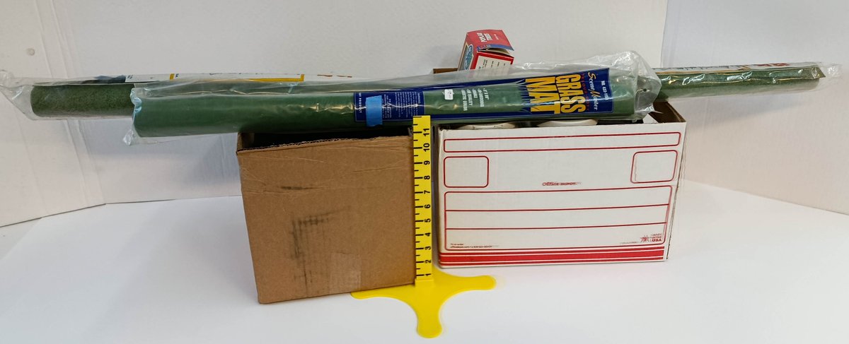 ASSORTED SCENIC EXPRESS RUBBER BALLAST, GRASS MATS & PAPER, POPLAR TREES, LICHEN SOME OBS INV 263380096