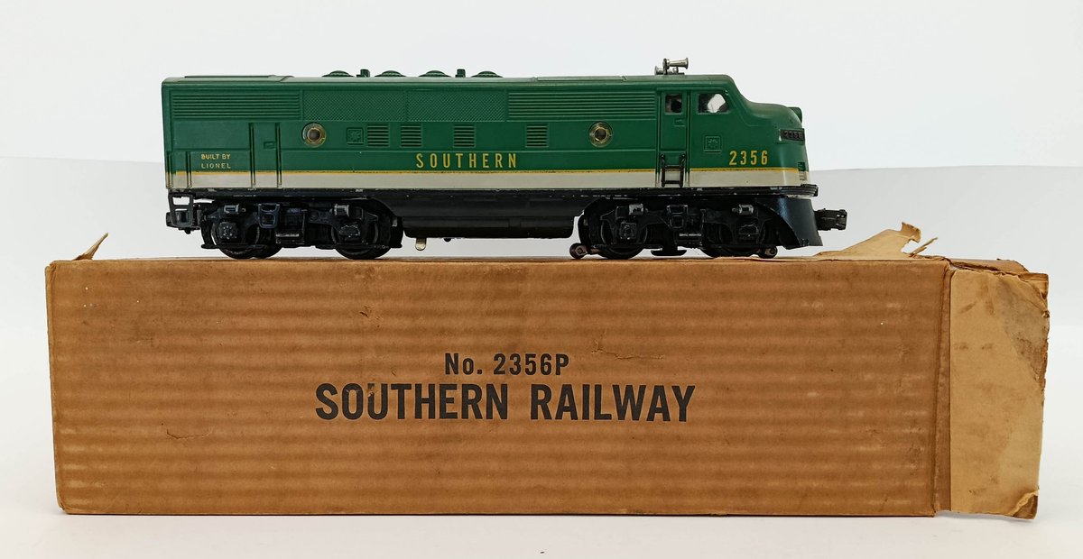 LIONEL O GAUGE 2356 SOUTHERN F3 A UNIT DIESEL LOCOMOTIVE, OB INV 263380135