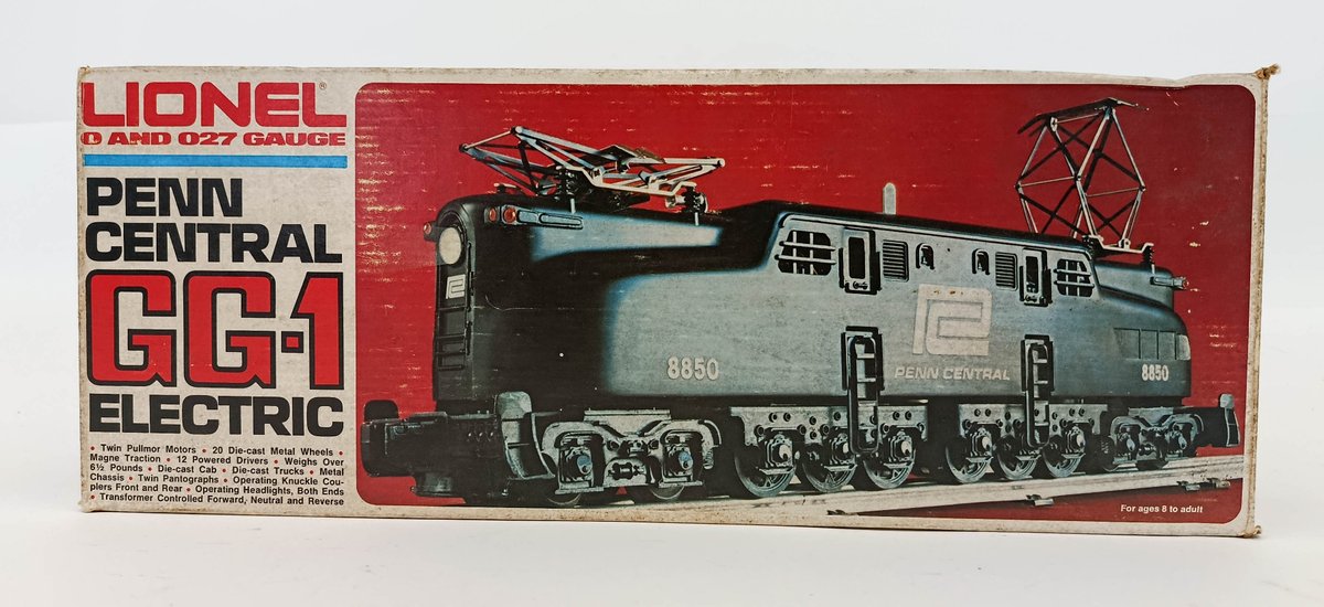 LIONEL O GAUGE 6-8550 PENN CENTRAL GG-1 ELECTRIC LOCOMOTIVE #8850, OB INV 263380139