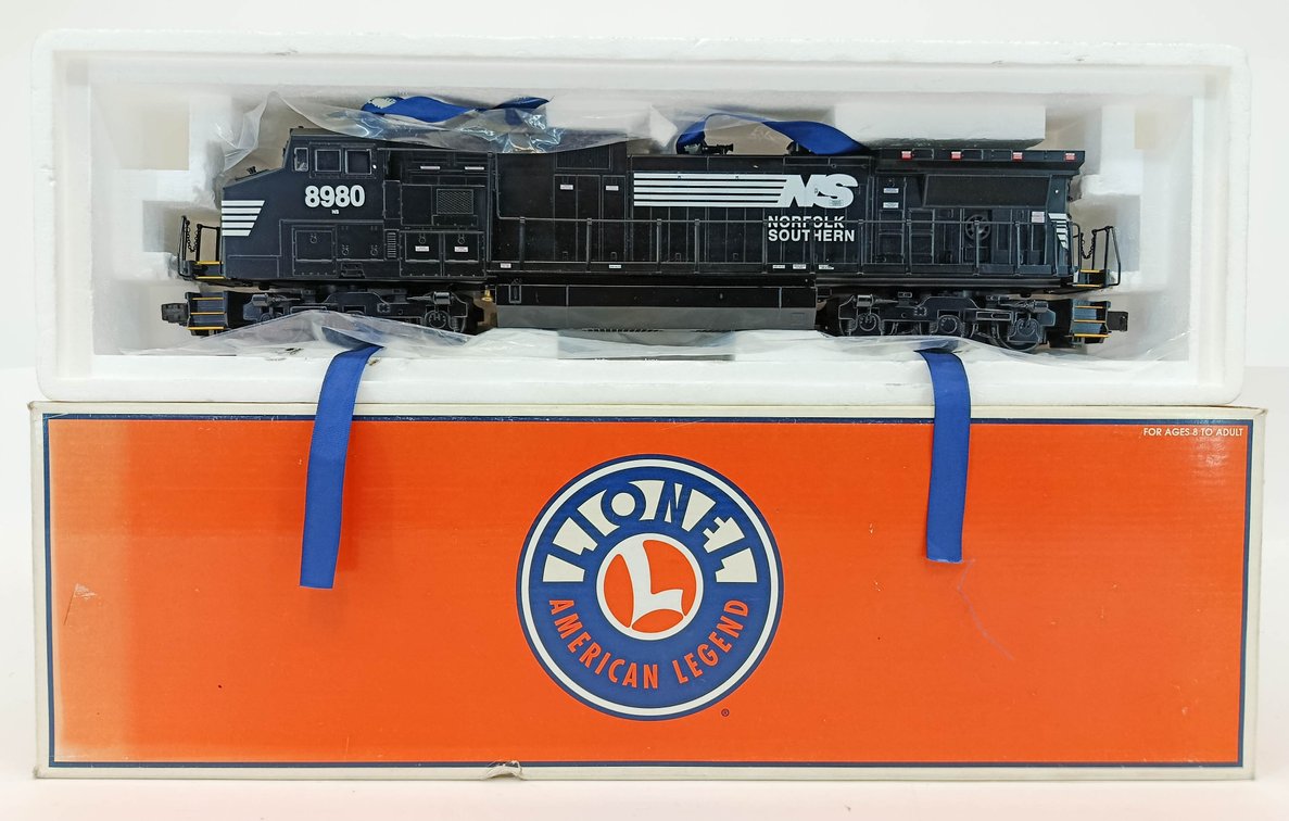 LIONEL O GAUGE 6-18259 NORFOLK SOUTHERN DASH-9 DIESEL LOCOMOTIVE #8980, OB INV 263380145