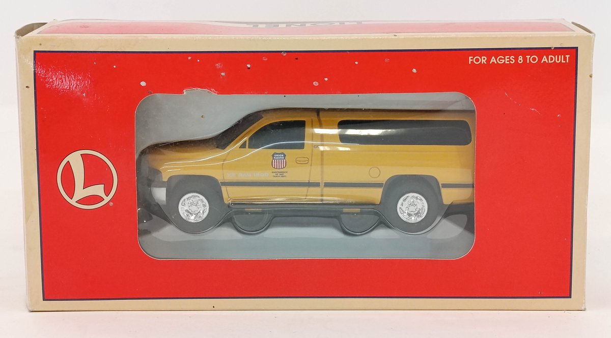 LIONEL O GAUGE 6-18439 UNION PACIFIC DODGE RAM TRACK INSPECTION VEHICLE, OB INV 263380149