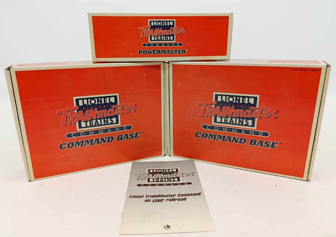 LIONEL TRAINMASTER COMMAND 2 BASES 6-12911 & POWERMASTER 6-12867, 3 OBS INV 263380161
