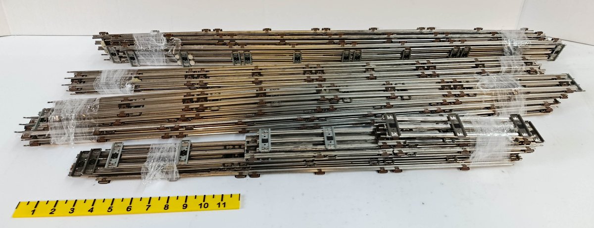 ASSORTED O GAUGE 3-RAIL STRAIGHT TRACK SECTIONS INV 263380193