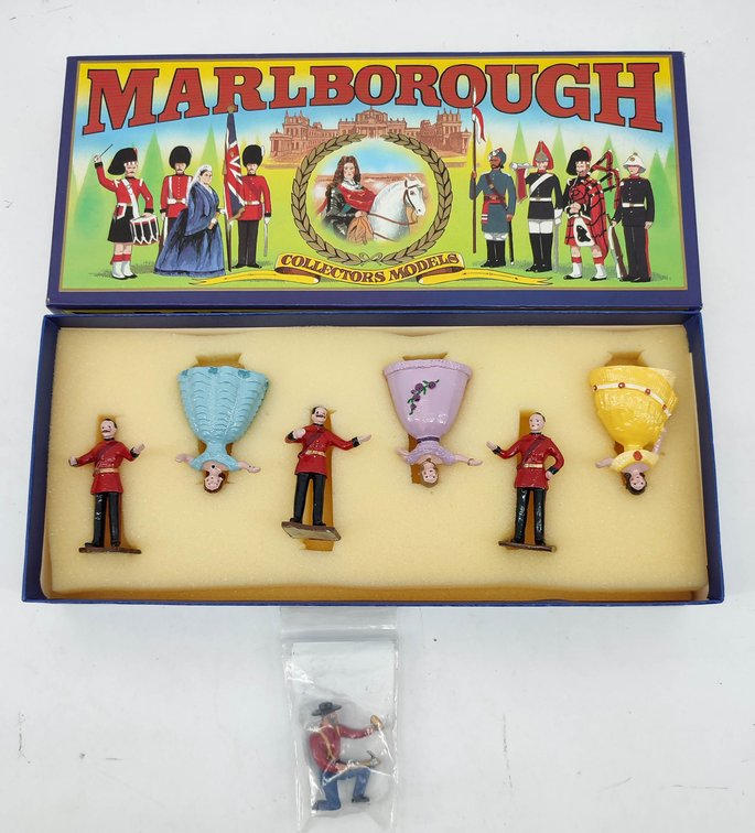 MARLBOROUGH MILITARY MODELS VICTORIAN MILITARY BALL SET MF 18 OB PLUS 49ER MINER FIGURINE  INV 262380423